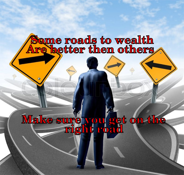 The roads to building wealth